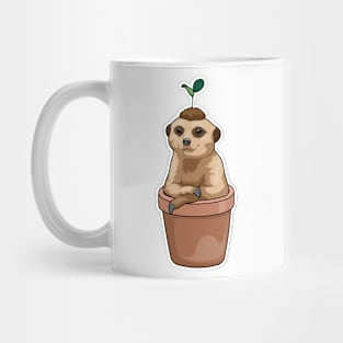 Meerkat Flower pot Plant Mug